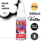 Eliquide Cigarette Électronique - 6mg - FRAISE Fragola Vap'Op - 70 MPGV / 30 VG - 20 x 10ml (200ml)