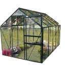 CHALET & JARDIN SEKURIT Serre grise 5,77 m² avec base