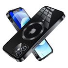 Coque iPhone 12 - YAEFDD - Souple - Protection anti-chocs - Anti-jaunissement - Transparent noir