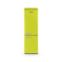 SCHNEIDER - SCCB250VRIO - Réfrigérateur combiné vintage - 249L (180+69) - Froid statique - 4 clayettes verre - Vert acidulé