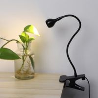 VGEBY Lampe à pince LED Clip de serrage flexible USB sur la lampe de nuit de chevet de lumière de bureau LED pour l'étude de