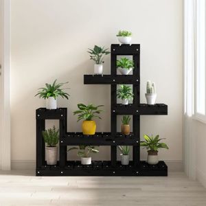 Support plantes, Schilliger Design Etagère à plantes avec pot Noir  39x20x61cm