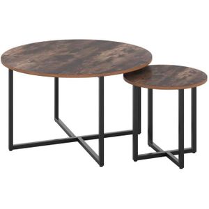 table basse ronde vintage cdiscount