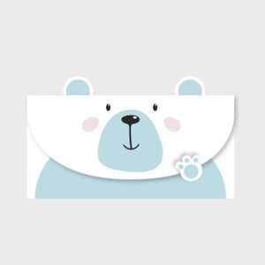 FAIRE-PART - INVITATION Faire-part - invitation,Cartes d'invitation adorables animaux de dessin Animé,carte-cadeau d'anniversaire pour - bear x10pcs