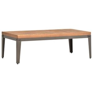 TABLE BASSE JARDIN  FDIT Table basse de jardin 110x55x36 cm Bois solide d'acacia - FDI7843871966395