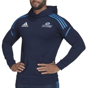 SWEATSHIRT Sweat à Capuche Homme Adidas Rugby Blues - Marine 