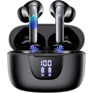 Casque sans fil Bluetooth 5.0, écouteur HiFi 9D stéréo, casque de sport,  sauna, prise en charge