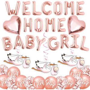 KIT DE DECORATION Welcome Home Baby, Welcome Home Baby Girl, Welcome