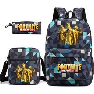 SAC À DOS Fortnite Ensemble Sac à Dos pour garçons Filles, Ensemble de 3 ,Sacs à Dos + boîte à Lunch + Trousse à Crayons