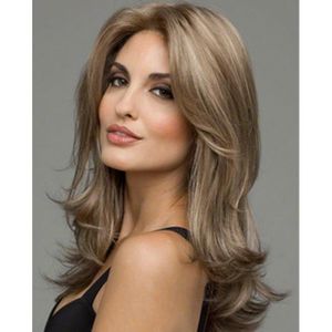 Big Wave Longueur Moyenne Coiffures Sexy Mode Pour Femme