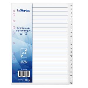 Lot De 5 Intercalaires Classeur A4 Plastique - Onglets Numérotés 1-5 Alphabétiques