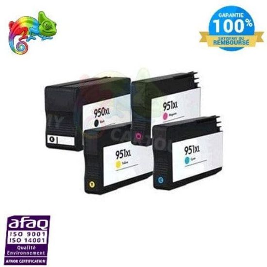 Cartouches D'encre Compatibles HP 950XL/951XL Pour Officejet Pro 8620 - Pack NON-OEM Neuf