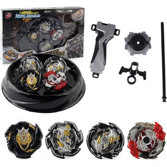 12 Nouvelles Toupies avec 2 Lanceur Burst Turbo, Jouet Arena,Gyro Pocket Box Pro (Noir)-Cadeau pour Enfants - Autres Jeux créatifs - Achat & prix