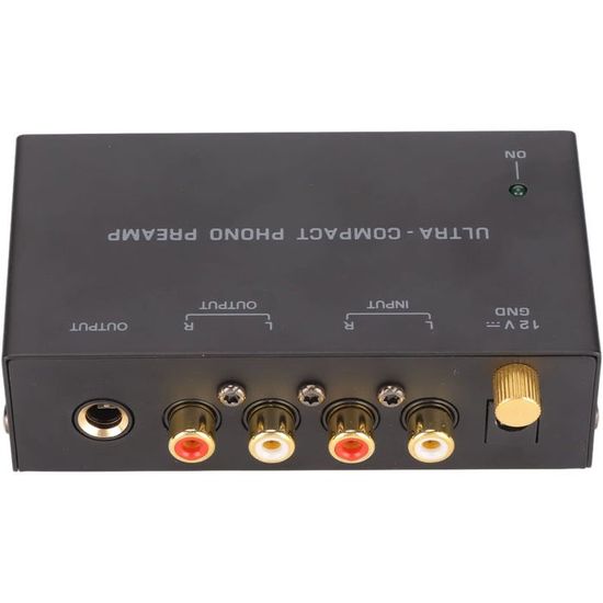 Préampli Phono PP500 – Double Gain – Stéréo – Platine Vinyle – Neuf