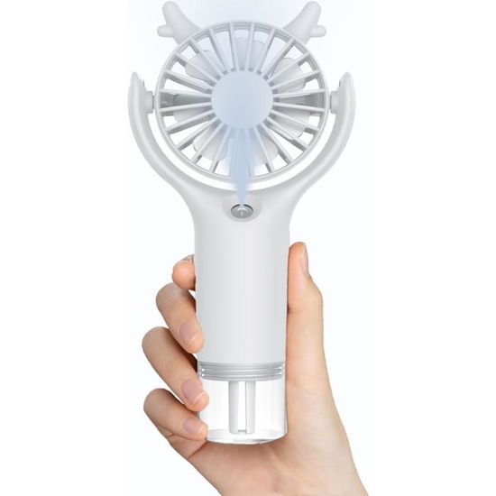 Ventilateur Brumisateur Portable Avec Réservoir D'eau - 3 Vitesses - Silencieux - Pour Bureau, Extérieur