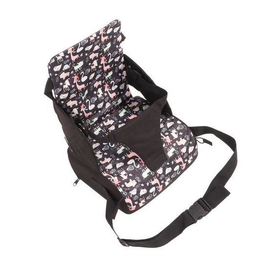 Rehausseur Chaise Enfant Pliable Portable - Siège Nomade 6-36 Mois Avec Rangement