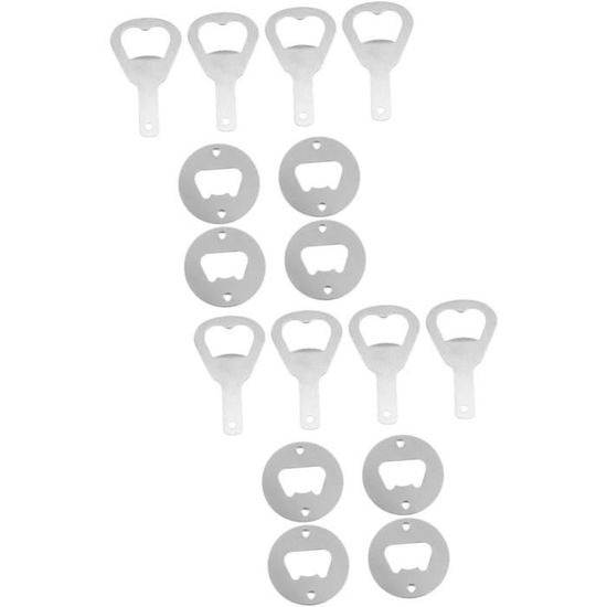 DBALL 26 Pièces Decapsuleur Ronds Ouvre-Bouteille Insert Kit Avec
