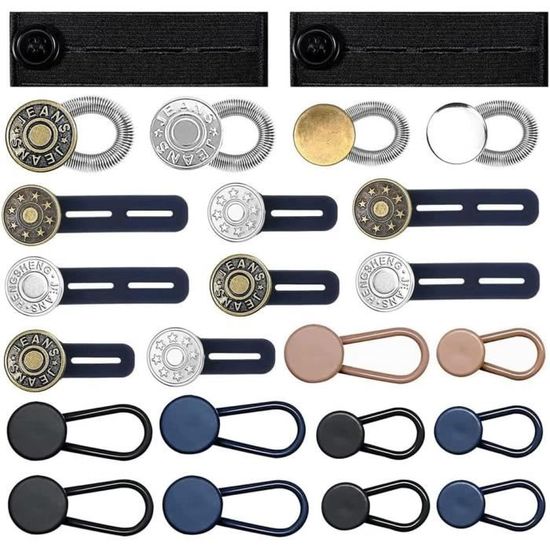 Rallonges De Bouton De Taille Pour Jean - Lot De 12 Pièces - SODIAL - Neuf
