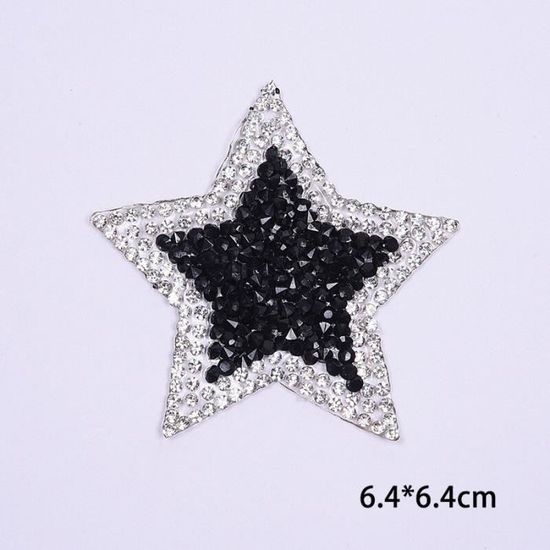 MUNEFE Appliques De Strass 5 Pièces, Ruban D'habillage En Strass En Forme De Serpent, Garniture De Robe De Mariée En Strass Pour Vêtements De Bricolage(Noir