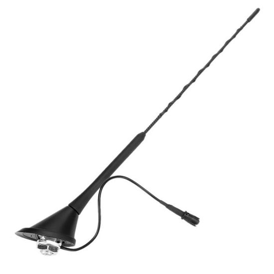 Antenne Fouet Universelle Pour Toit De Voiture - 9 Pouces (22 Cm), Filetage M5, FM/AM, Plastique ABS, Remplacement Facile