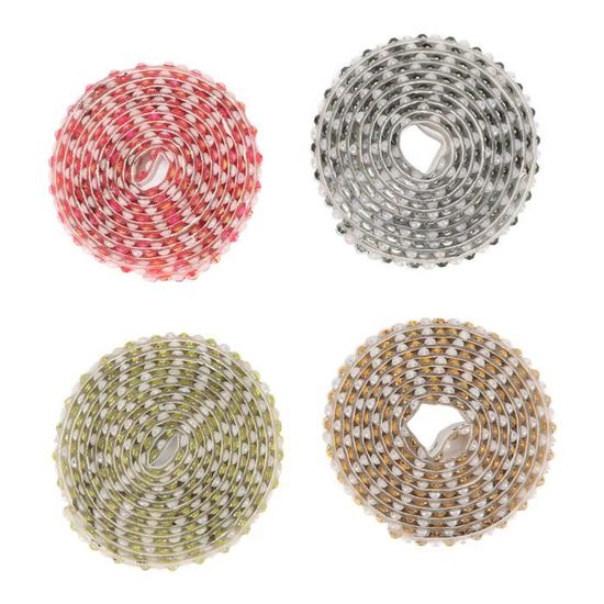 Ruban Strass Autocollant – 8 Rouleaux Multicolores, 0.66 Cm X 91.5 Cm - 5