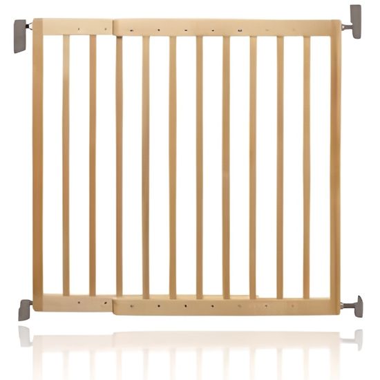 Barrière de sécurité extensible en bois - LINDAM - 62cm-102cm - Marron
