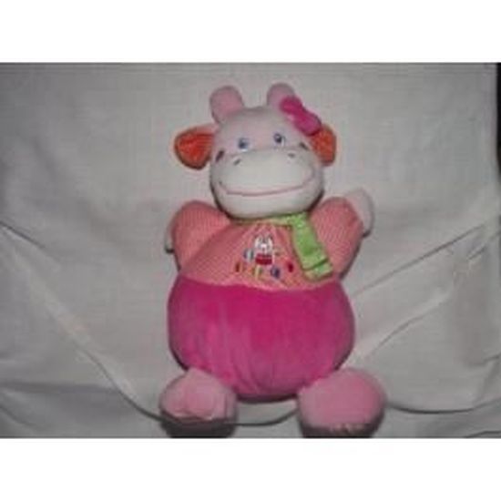Doudou Mots D Enfants Leclerc Vache Rose A Pois Cdiscount Puericulture Eveil Bebe