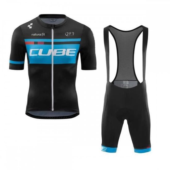 Maillot Cyclisme Homme HECLOK - Manches Courtes, Séchage Rapide, Respirant - 3+1 Poches Dos, Bandes Réfléchissantes - Inclus Lunettes Et Gants - 3