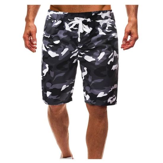 Shorts Hommes Camouflage Imprimé Tether Casual blanche9944 - Vêtements - Lingerie - Pantalon - Pantalon