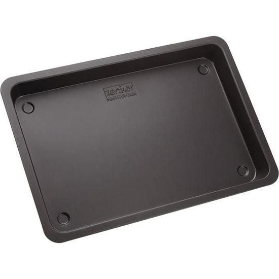 Plaque à Pâtisserie Zenker 42x29cm - Acier Antiadhésif - Bords Hauts 4cm - Four Jusqu'à 230°C