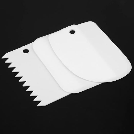 Pack De 2 Grattoirs à Pâte Double Face – Coupe-pizza, Pâtisserie, Plastique Vert Et Blanc