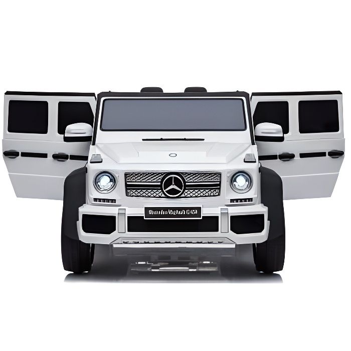 Mercedes Mayback G650 Blanc - Voiture électrique pour enfant avec batterie 12v et télécommande