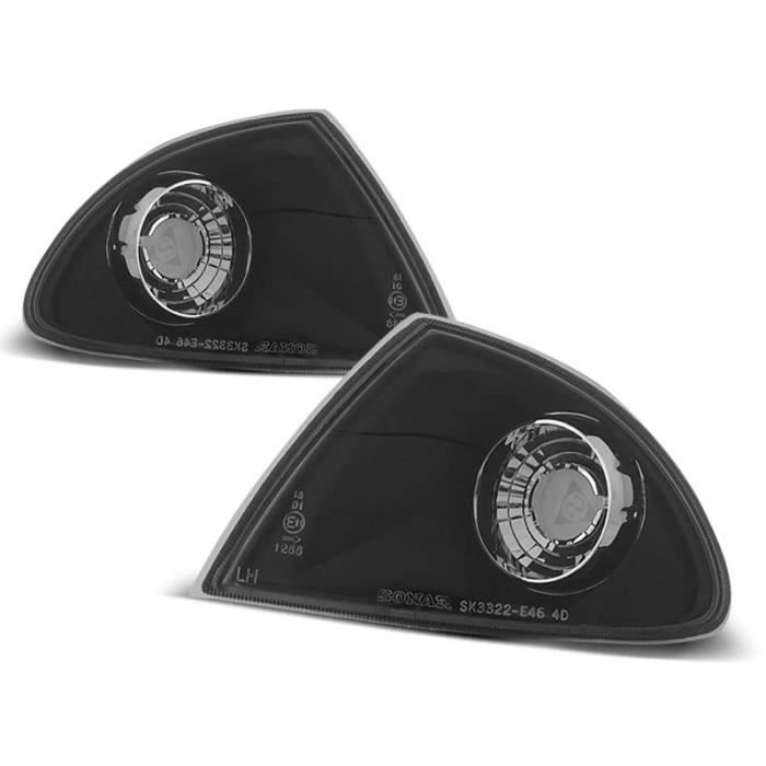 Paire de clignotant BMW serie 3 E46 berline 98-01 noir (M06)