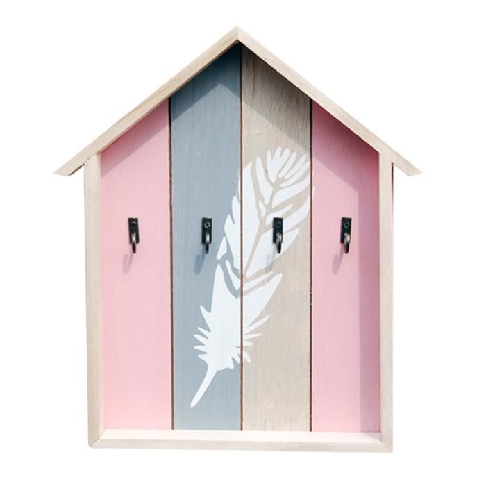 1 pc porte-clés mural en bois Vintage mode support de stockage étui à clés pour salon mur PIECE DETACHEE SECURITE MAISON