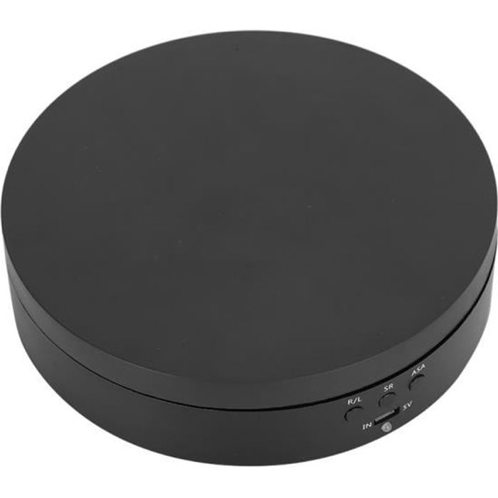 Tbest Présentoir rotatif Présentoir à plateau tournant à deux voies 2-4KG roulement de charge 3 vitesses pour bijoux téléphone