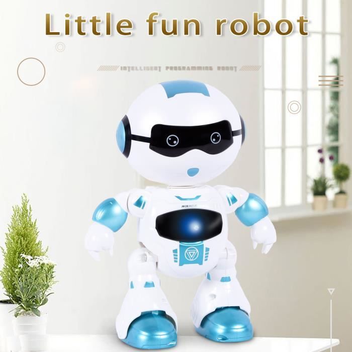 Robot intelligent télécommandé - Robot jouet parlant marchant avec fonction de détection Miaienu 55