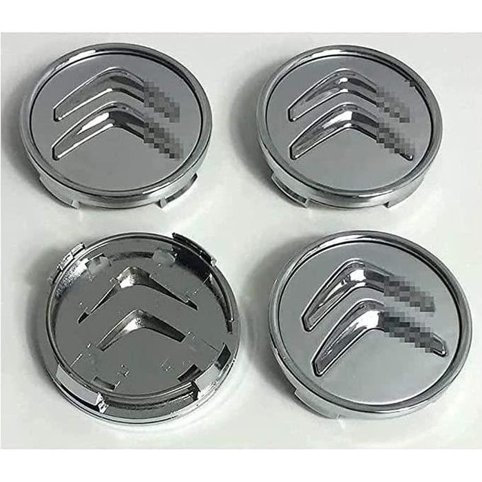 4 pièces car cache-moyeux capuchons de centre, pour citroen c2 c4-c5-c6 c 60mm jante centre demblème accessoires de logo demblème