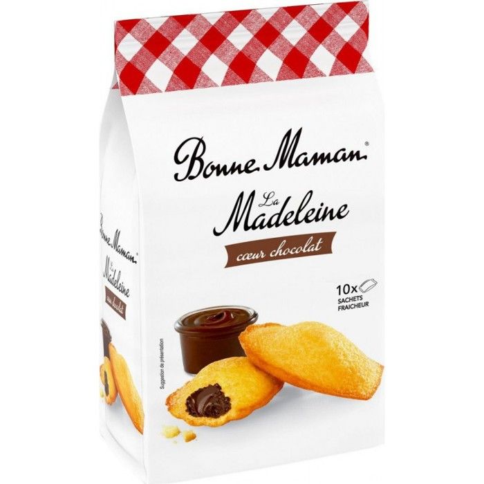 Madeleine coeur chocolat Bonne Maman x10 - 300g