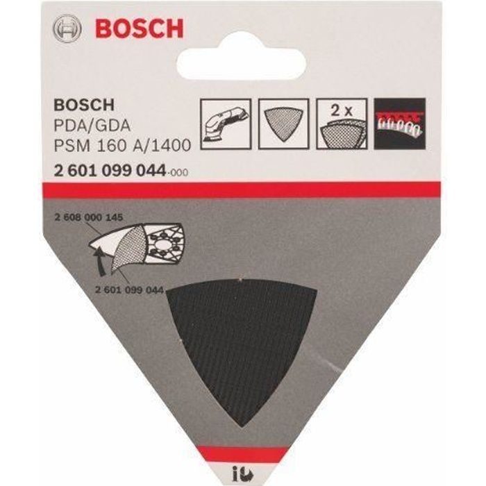 BOSCH Plateau de ponçage pour patin spécial persiennes - Lot de 2