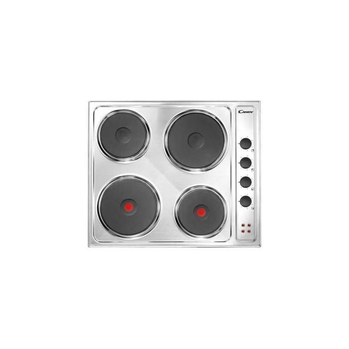 Candy CLE64X Plaque Electrique N°4 Feux Inox 60 cm