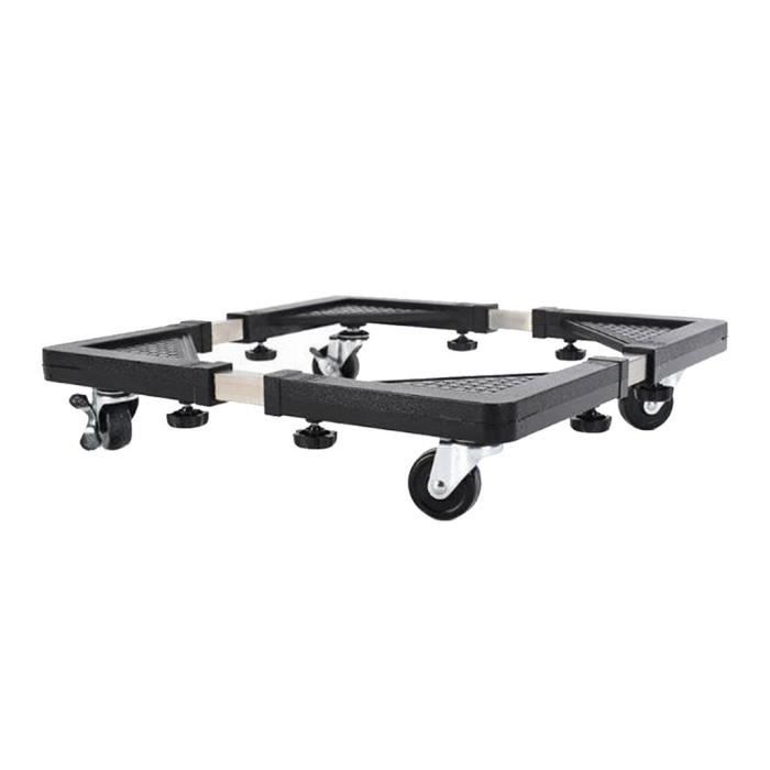 Socle Mobile multifonctionnel avec 4 roues réglables pour lave-linge réfrigérateur sèche-linge 56x56 cm prerryia