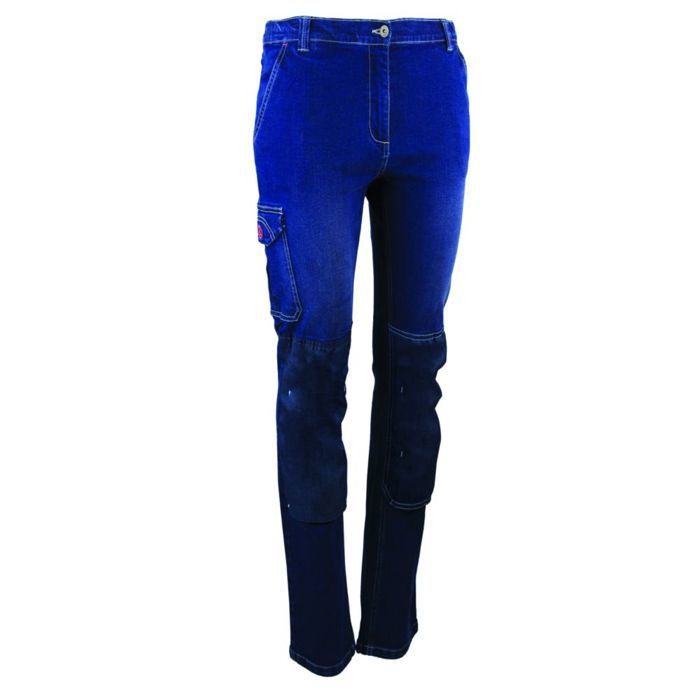 Pantalon de travail stretch femme LMA FLEXION Denim - Denim - 36