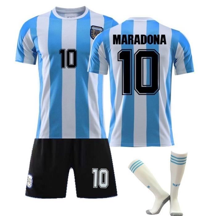 Multicolore 18 Vintage Jersey Argentina 10 Maradona Jersey Souvenir Football Jersey Argentina Jersey 10 Messi