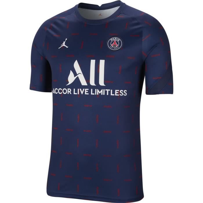 Maillot Nike Psg Pre-match 2021-22 bleu homme