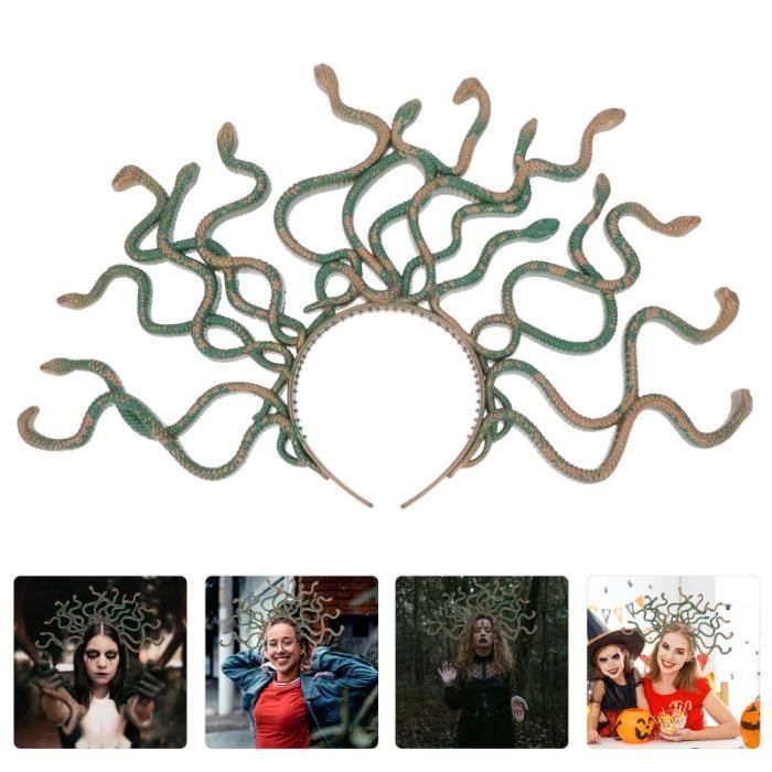 1pc Mascorerade Head Décor Scary Simulé Snake Decor Fête Bande à bandeau - serre-tete - headband - hairband capillaire