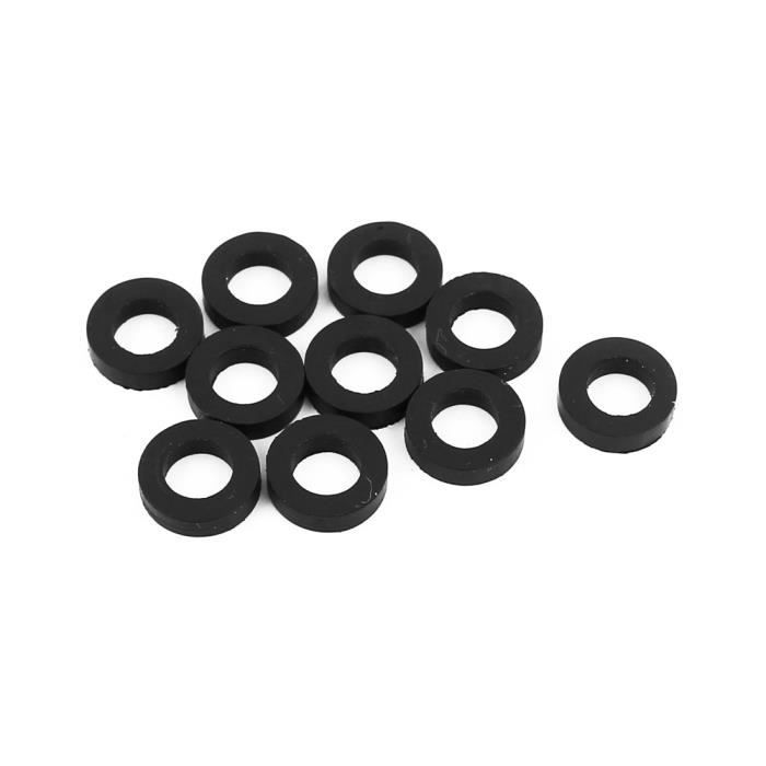 7 x 12 x 3mm joint torique tuyau joint Rondelle en caoutchouc plat Lot pour oeillet robinet 10pcs