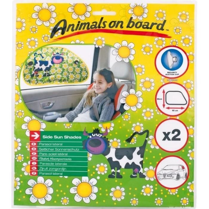 Pare-soleil -ANIMALS ON BOARD- 65x38cm. Vache