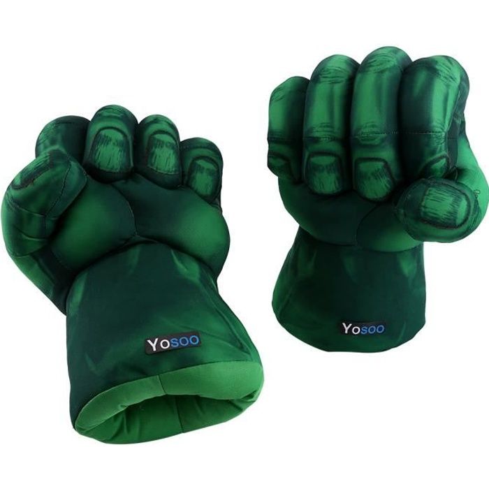 Marvel Avengers Endgame - gants Hulk Superhero - Accessoire de Déguisement HB033 -YEL