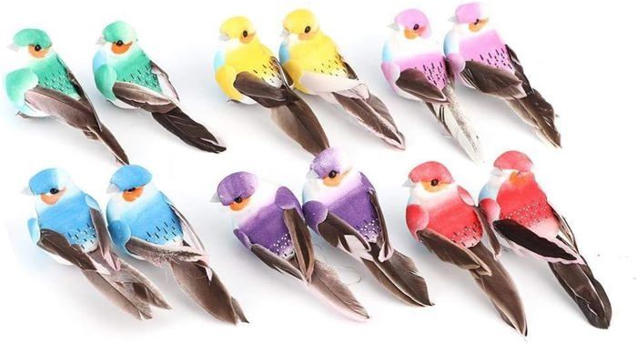 petits oiseaux artificiels pour déco - Nappes en Fete