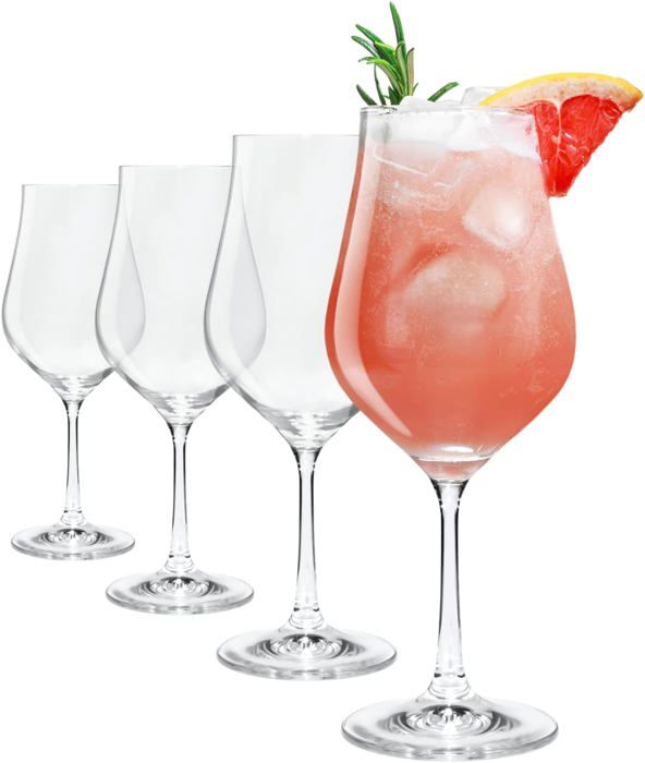 Lot de 4 verres en plastique incassables, élégants et Lot de 4 verres en plastique incassables, élégants et